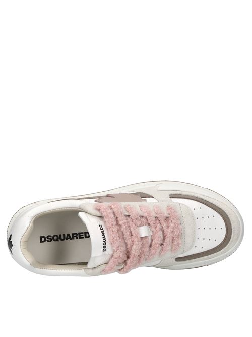 Sneakers in pelle DSQUARED2 | SNW0188 25106726 M2784BIANCO-BEIGE